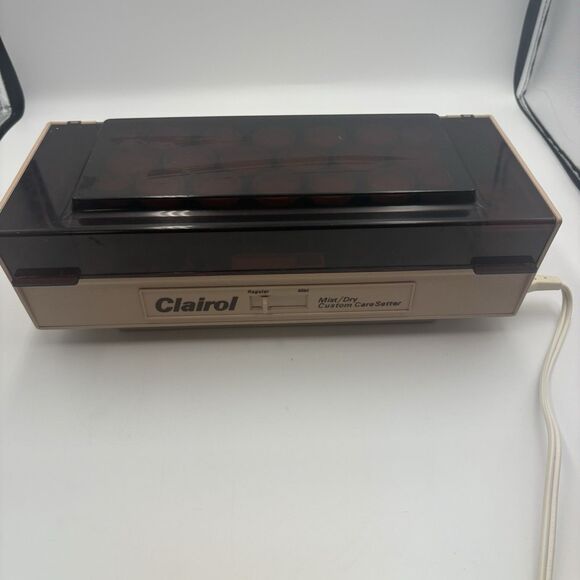 Clairol Mist/Dry CareSetter Velvet Hot Rollers Curlers W/Clips K-400F *Tested* - Picture 2 of 9